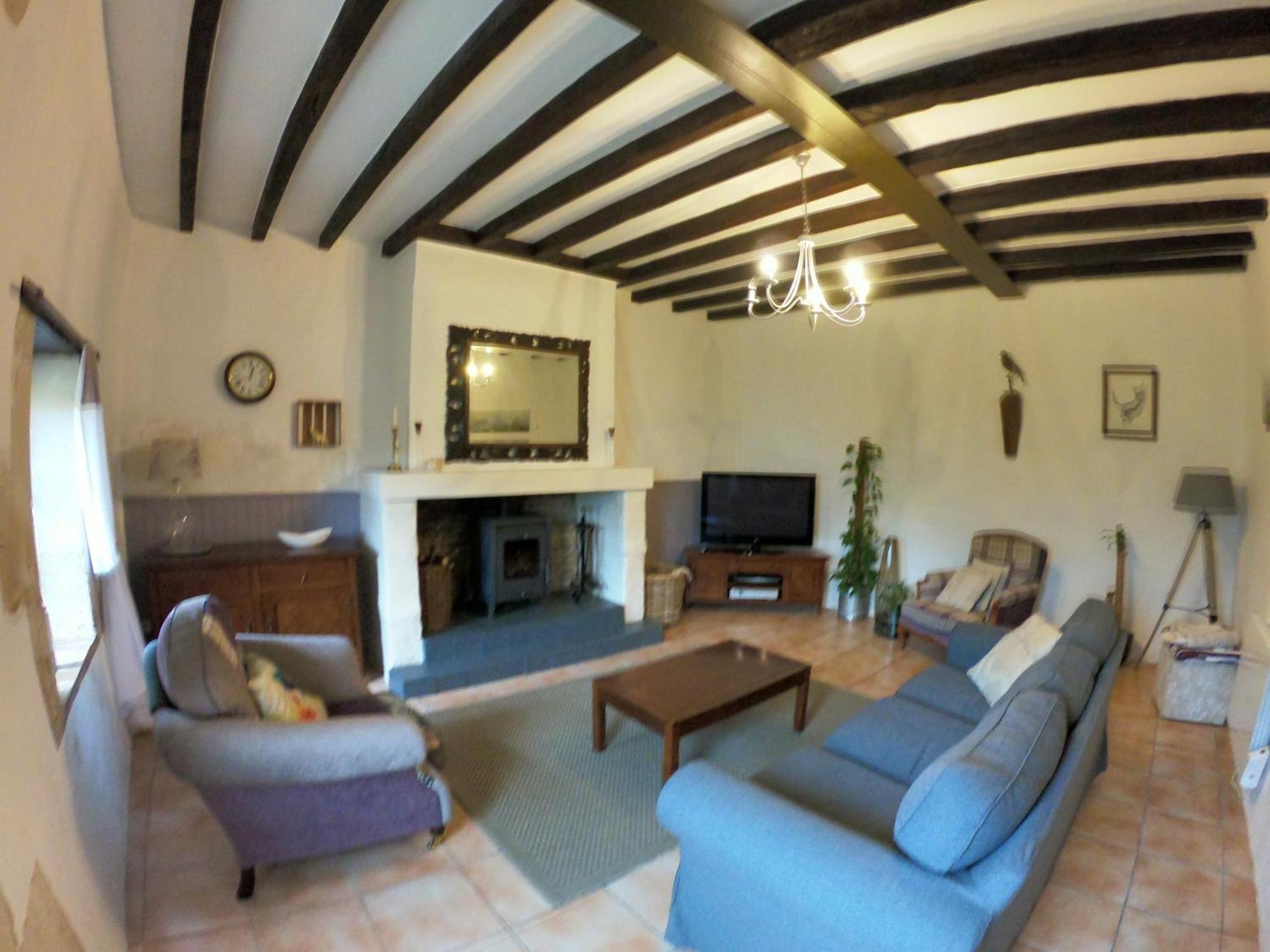 La Fortinerie Longere Farmhouse Mouliherne Esterno foto